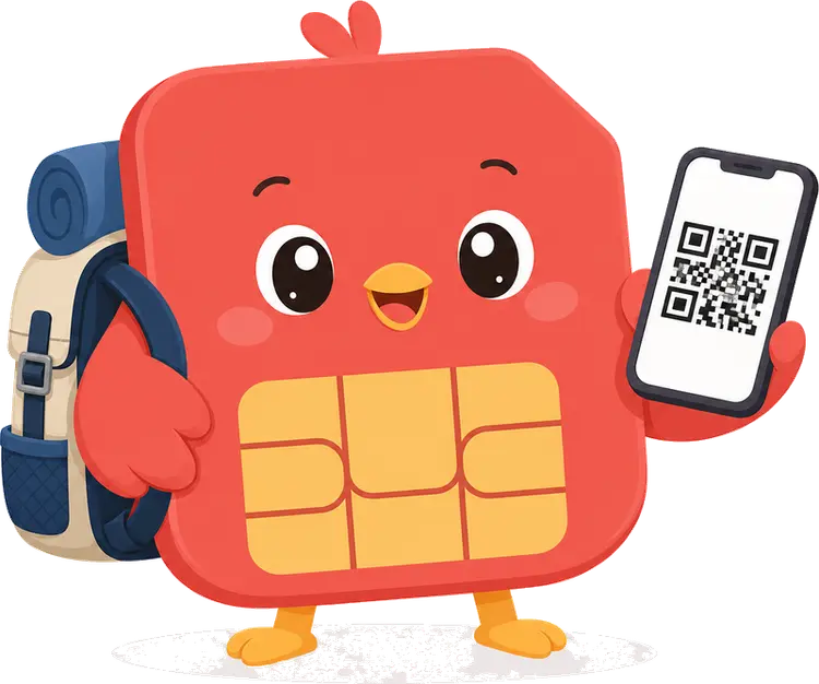 이심톡 여행 eSIM 캐릭터